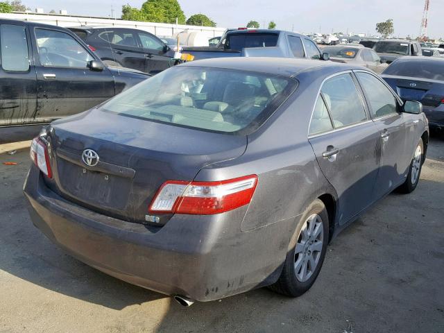 4T1BB46K09U079884 - 2009 TOYOTA CAMRY HYBR GRAY photo 4