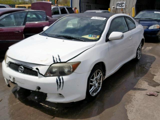 JTKDE167060132397 - 2006 TOYOTA SCION TC WHITE photo 2