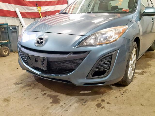 JM1BL1VG4B1453014 - 2011 MAZDA 3 I BLUE photo 9