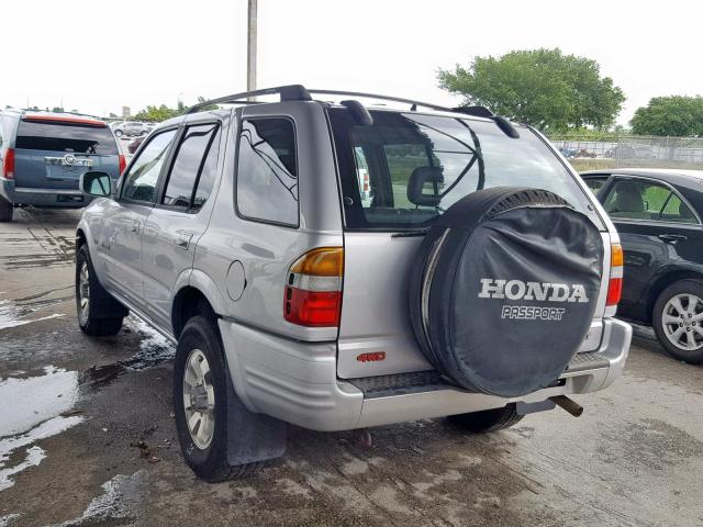 4S6CM58W9X4417680 - 1999 HONDA PASSPORT E SILVER photo 3