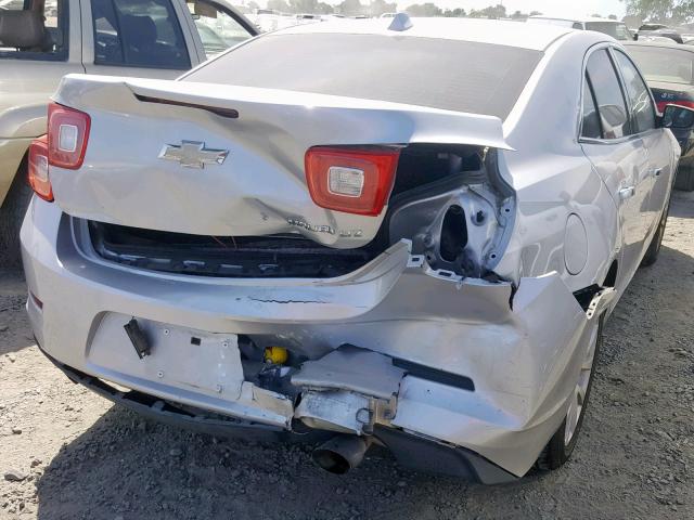 1G11H5SA2DF253087 - 2013 CHEVROLET MALIBU LTZ ვერცხლისფერი ფოტო 9