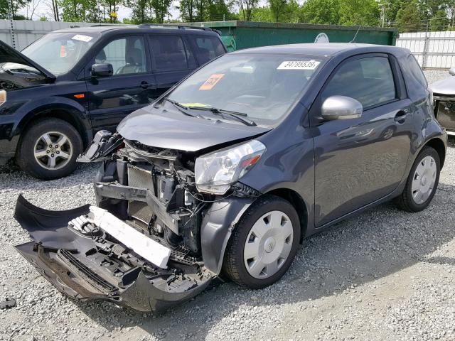 JTNJJXB06EJ030284 - 2014 TOYOTA SCION IQ GRAY photo 2