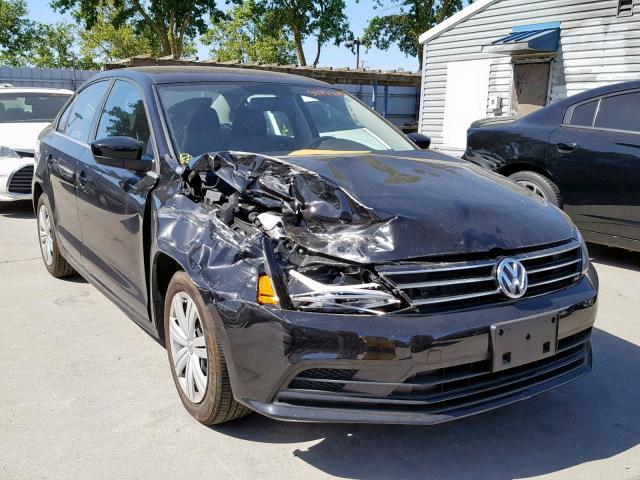 3VW2B7AJ6HM355277 - 2017 VOLKSWAGEN JETTA S BLACK photo 1