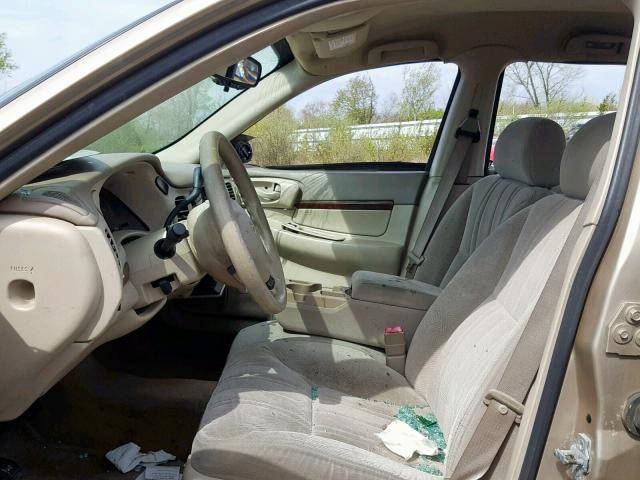 2G1WF52E959139323 - 2005 CHEVROLET IMPALA BEIGE photo 5