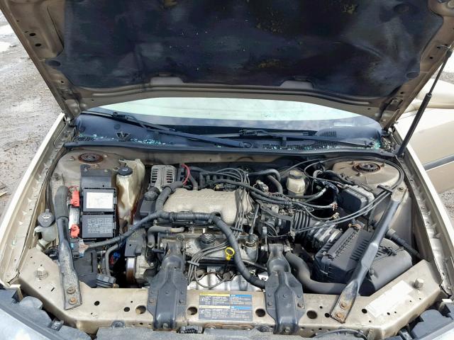 2G1WF52E959139323 - 2005 CHEVROLET IMPALA BEIGE photo 7