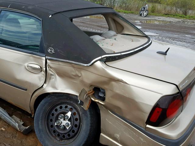 2G1WF52E959139323 - 2005 CHEVROLET IMPALA BEIGE photo 9