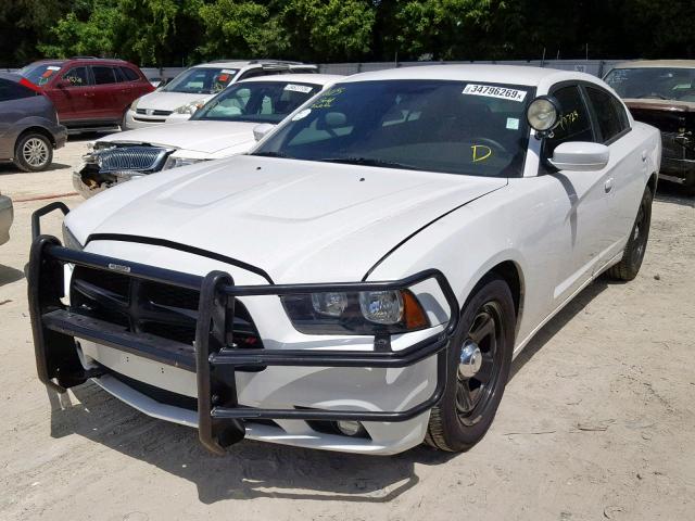 2C3CDXAT8CH305138 - 2012 DODGE CHARGER PO WHITE photo 2