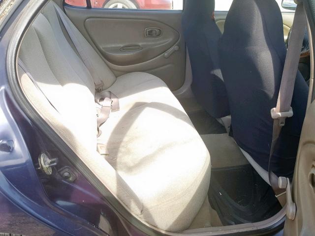 KMHJF24M0WU699509 - 1998 HYUNDAI ELANTRA BLUE photo 6