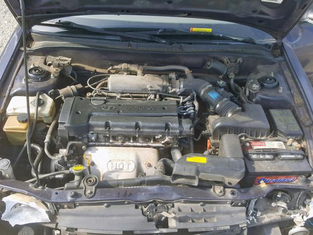 KMHJF24M0WU699509 - 1998 HYUNDAI ELANTRA BLUE photo 7