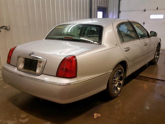 1LNHM83W81Y647668 - 2001 LINCOLN TOWN CAR C SILVER photo 4