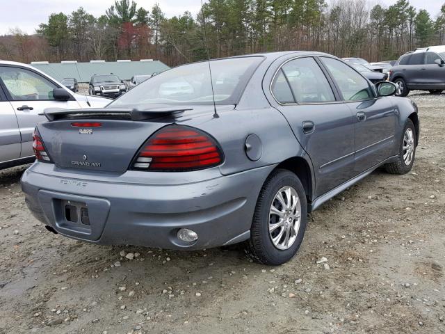 1G2NE52E65M231941 - 2005 PONTIAC GRAND AM S GRAY photo 4