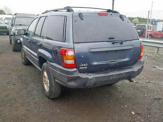 1J4GW48S94C370162 - 2004 JEEP GRAND CHER GRAY photo 3