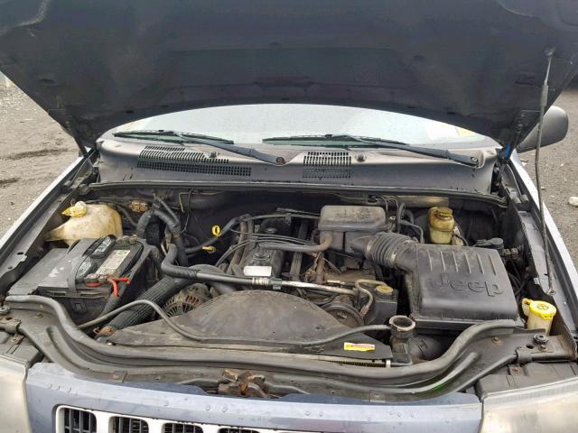 1J4GW48S94C370162 - 2004 JEEP GRAND CHER GRAY photo 7