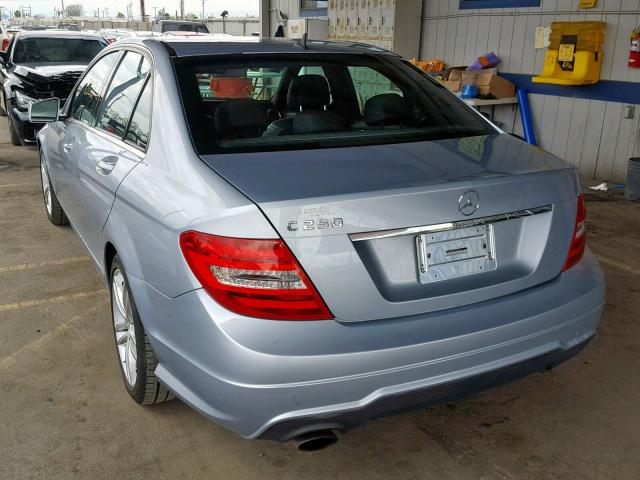 WDDGF4HB5ER303830 - 2014 MERCEDES-BENZ C 250 BLUE photo 3