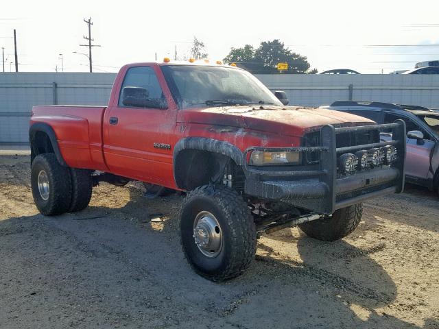 3B7MF36D1WM229191 - 1998 DODGE RAM 3500 RED photo 1