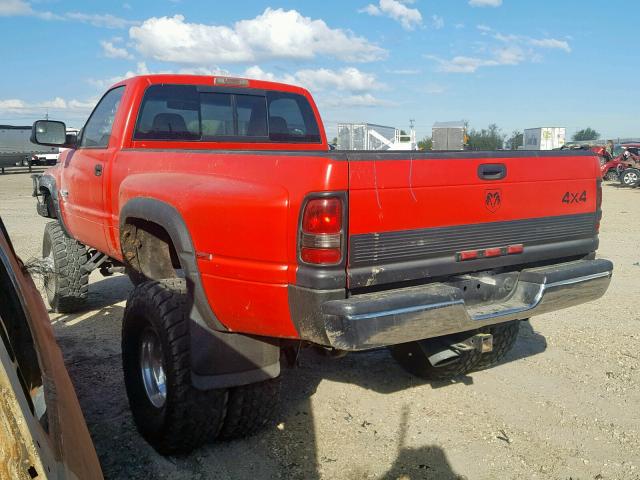 3B7MF36D1WM229191 - 1998 DODGE RAM 3500 RED photo 3