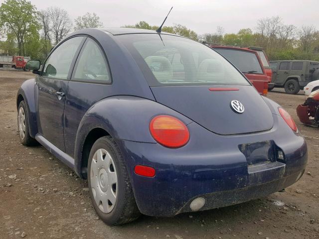 3VWBC21C0XM443581 - 1999 VOLKSWAGEN NEW BEETLE Blau Foto 3