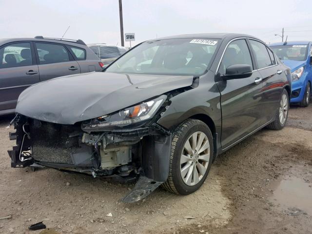 1HGCR2F82DA141259 - 2013 HONDA ACCORD EXL GRAY photo 2