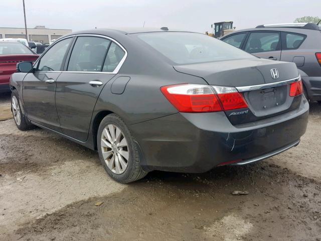 1HGCR2F82DA141259 - 2013 HONDA ACCORD EXL GRAY photo 3