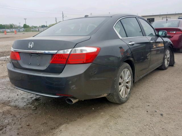 1HGCR2F82DA141259 - 2013 HONDA ACCORD EXL GRAY photo 4