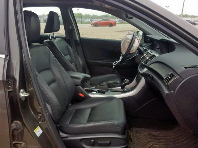 1HGCR2F82DA141259 - 2013 HONDA ACCORD EXL GRAY photo 5