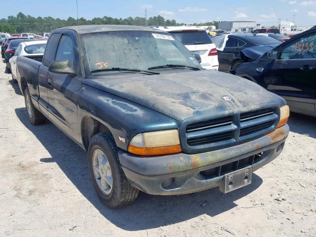 1B7GL22X6WS650105 - 1998 DODGE DAKOTA GREEN photo 1