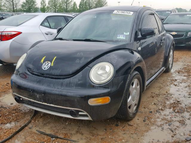 3VWCD21CXYM445163 - 2000 VOLKSWAGEN NEW BEETLE შავი ფოტო 2