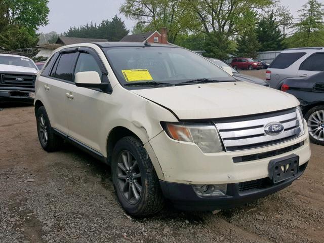 2FMDK38C08BA44209 - 2008 FORD EDGE SEL WHITE photo 1