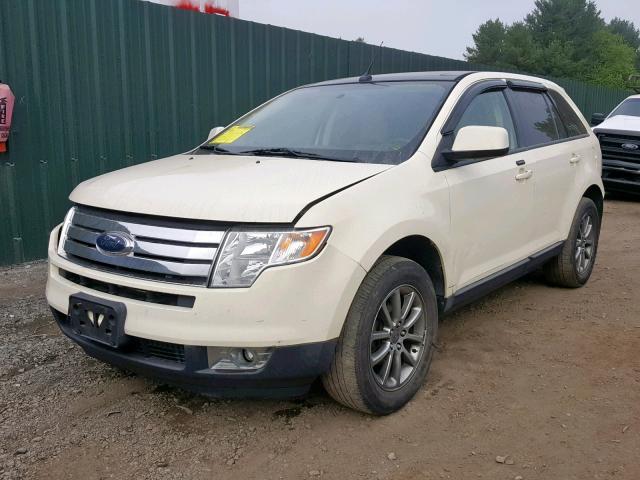 2FMDK38C08BA44209 - 2008 FORD EDGE SEL WHITE photo 2