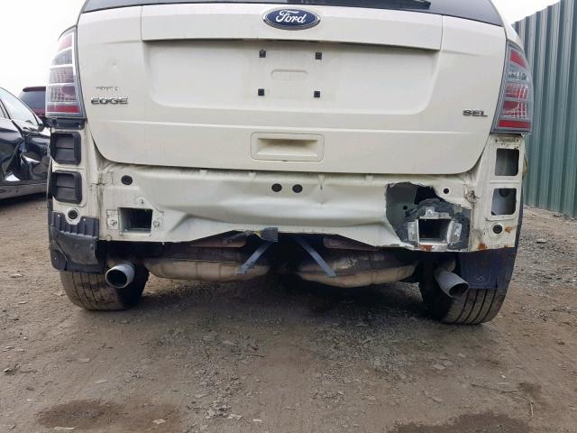 2FMDK38C08BA44209 - 2008 FORD EDGE SEL WHITE photo 9