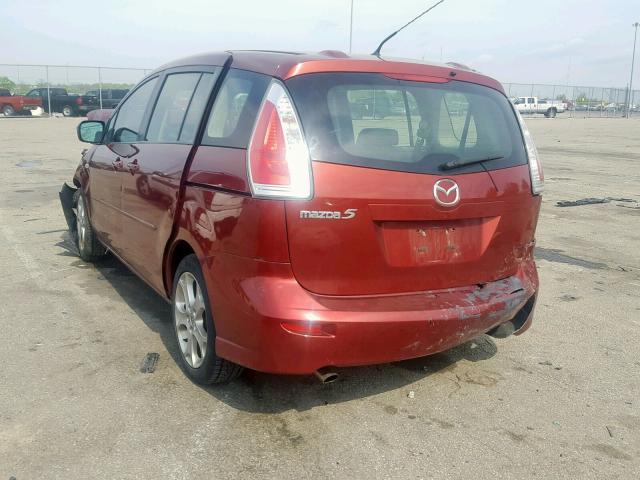 JM1CR293590355979 - 2009 MAZDA 5 RED photo 3