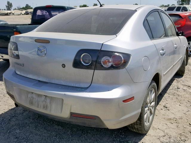 JM1BK12F271728496 - 2007 MAZDA 3 I SILVER photo 4