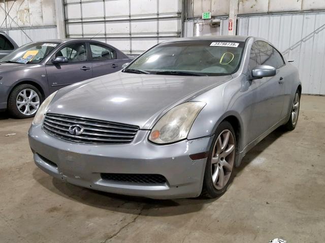 JNKCV54E44M809693 - 2004 INFINITI G35 SILVER photo 2