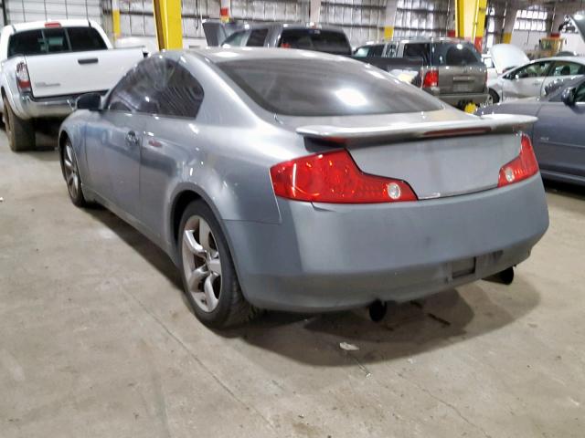 JNKCV54E44M809693 - 2004 INFINITI G35 SILVER photo 3