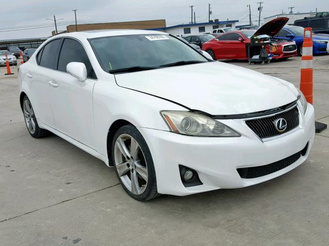 JTHBF5C24C5179277 - 2012 LEXUS IS 250 WHITE photo 1