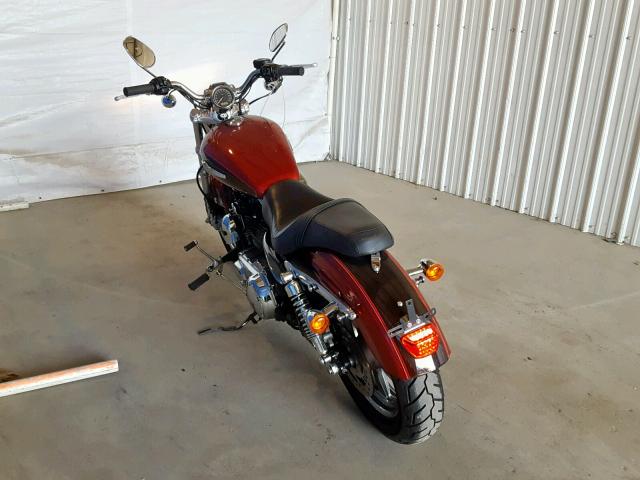 1HD1CT310CC415273 - 2012 HARLEY-DAVIDSON XL1200 C RED photo 3