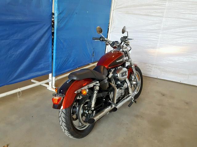 1HD1CT310CC415273 - 2012 HARLEY-DAVIDSON XL1200 C RED photo 4