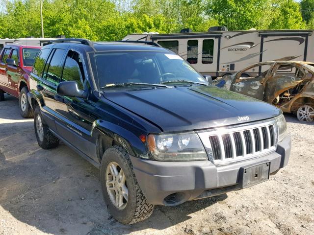 1J4GW48S74C400713 - 2004 JEEP GRAND CHER BLACK photo 1