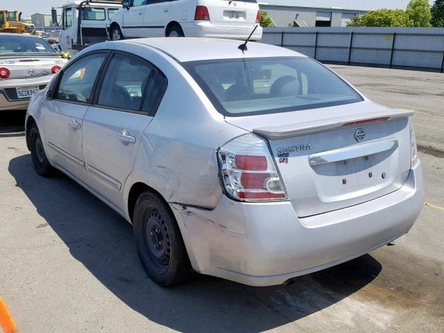 3N1AB6AP0BL715057 - 2011 NISSAN SENTRA 2.0 SILVER photo 3