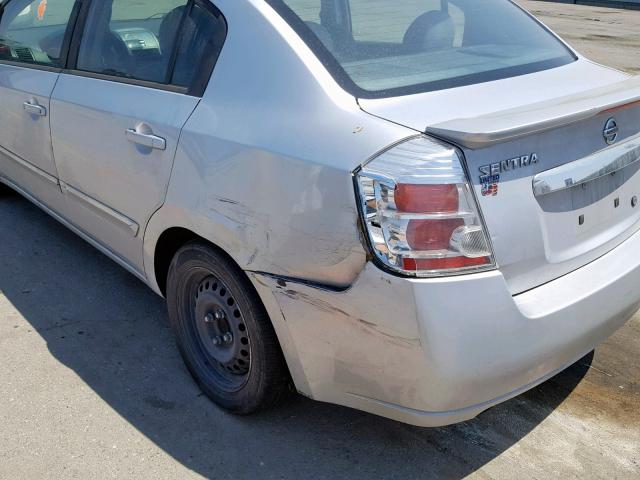 3N1AB6AP0BL715057 - 2011 NISSAN SENTRA 2.0 SILVER photo 9