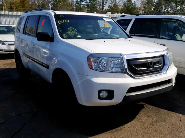 5FNYF4H77BB069735 - 2011 HONDA PILOT EXLN WHITE photo 1