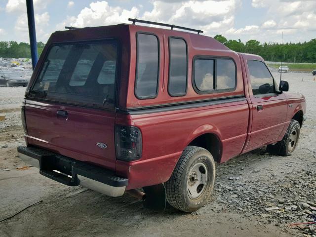 1FTCR10A7TUC08570 - 1996 FORD RANGER RED photo 4