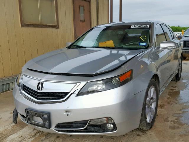 19UUA8F52EA008488 - 2014 ACURA TL TECH SILVER photo 2