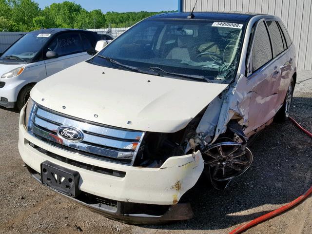 2FMDK39C78BB02671 - 2008 FORD EDGE LIMIT WHITE photo 2