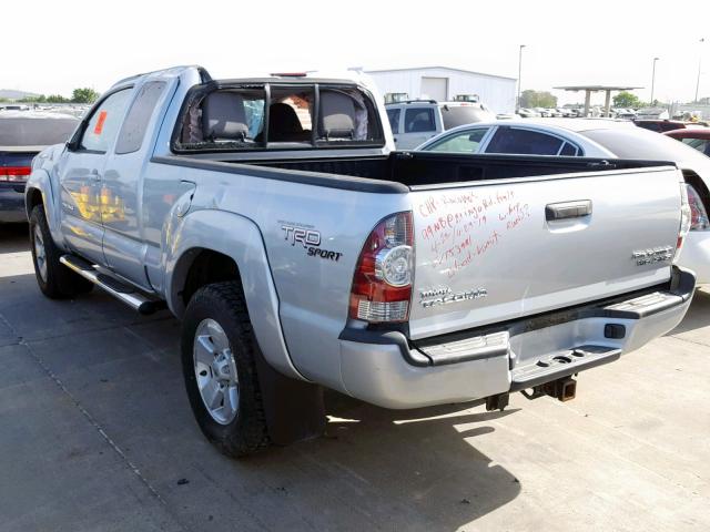 5TETU62N19Z605199 - 2009 TOYOTA TACOMA PRE SILVER photo 3