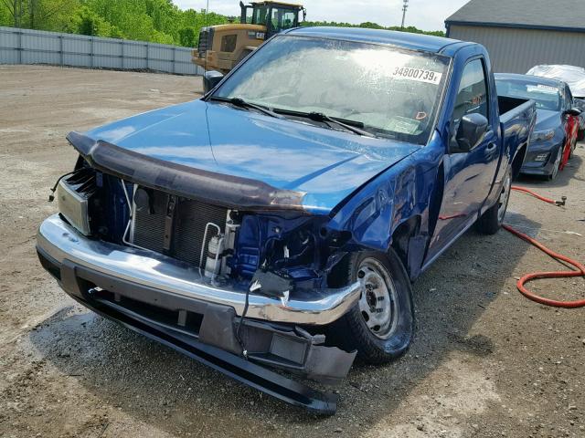 1GCCS146368283970 - 2006 CHEVROLET COLORADO BLUE photo 2