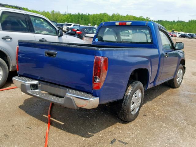 1GCCS146368283970 - 2006 CHEVROLET COLORADO BLUE photo 4