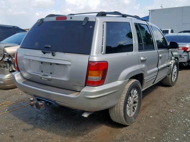 1J8GX58N44C167479 - 2004 JEEP GRAND CHER BEIGE photo 4