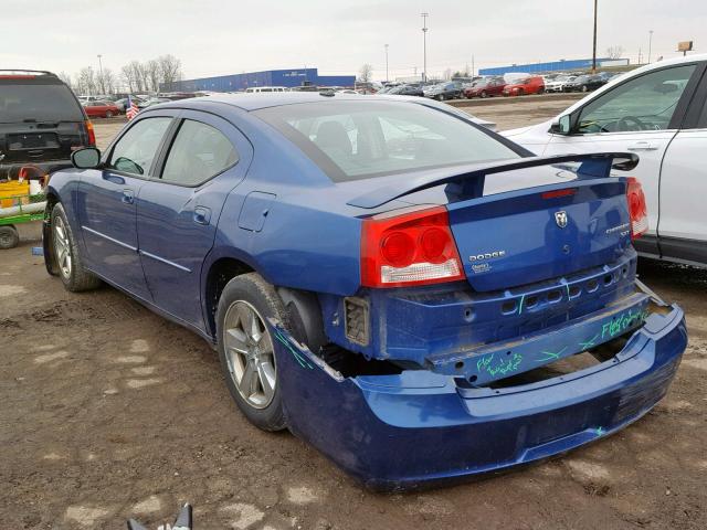 2B3CA3CV4AH109904 - 2010 DODGE CHARGER SX BLUE photo 3