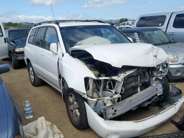 JTEGF21A920028667 - 2002 TOYOTA HIGHLANDER WHITE photo 1